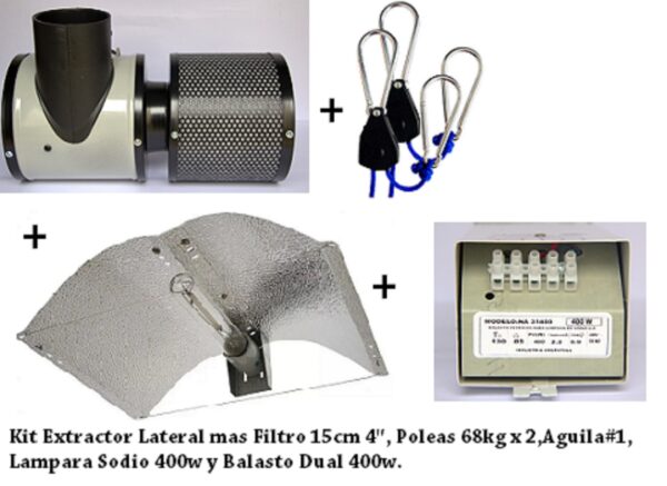 Kit Extractor Filtro Polea Aguila Lampara Sodio Balasto 400w