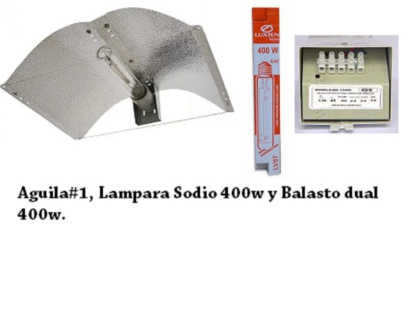 Kit Sodio Balasto Lampara Luxten 400w Aguila#1 y Cableado