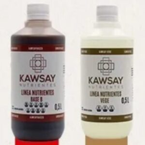 Kit Nutrientes Kawsay Veg Flora 500ml Hidroponia Sustrato