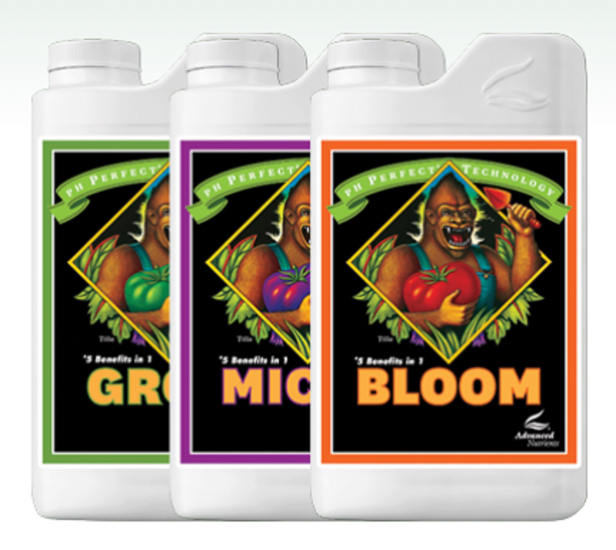 Tripack Advanced Nutrients 1 Litro Bases Ph Perfect