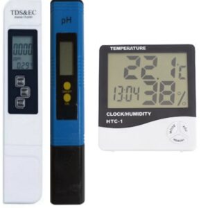 Kit Medidor De Ph Y Ec Mas Higrometro Cultivo