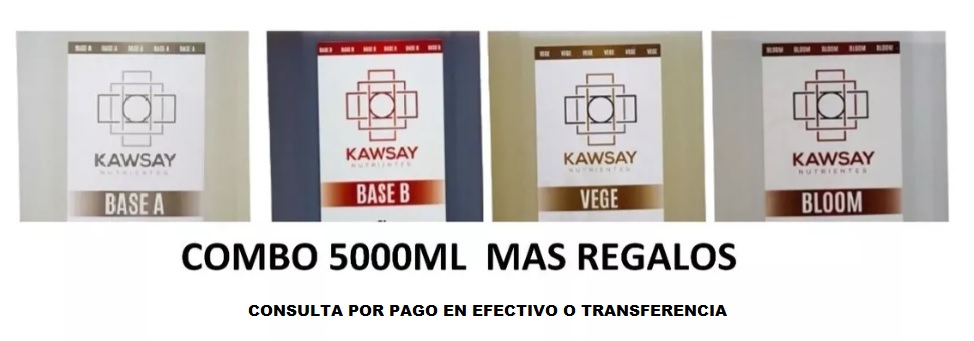 Combo Kawsay 5 litros-CONSULTA POR PAGO EN EFECTIVO O TRANSFERENCIA-